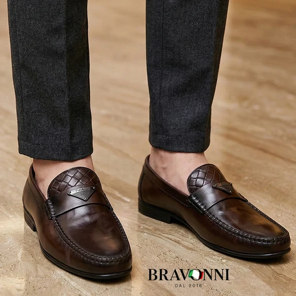 [COMPRE 1 E LEVE 2] – Mocassim Penny Masculino de Couro Macio Estilo Britânico