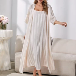 Conjunto Robe e Camisola Luxury Seda