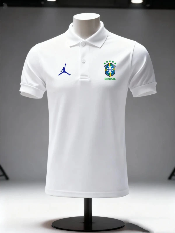Camiseta Polo Brasil Premium Nike Branca