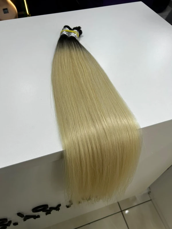 Cabelo Vietnamita Loiro Raiz Escura 65cm - 100gr