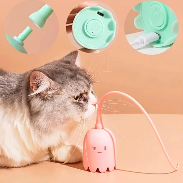Fantasma Giratório — Brinquedo Interativo para Gatos