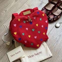 BOLSA CORAÇÃO BORDADO MON SUCRE  - 22002