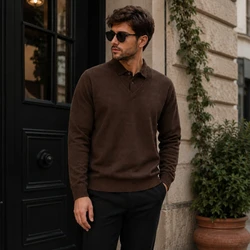 Suéter Polo Velluto em Malha Texturizada Premium com Gola Integrada(COMPRE 1 LEVE2)