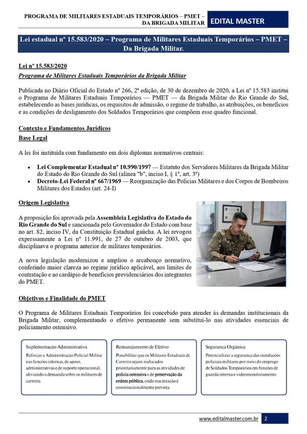 Brigada Militar/RS - 2º Sargento de Saúde 