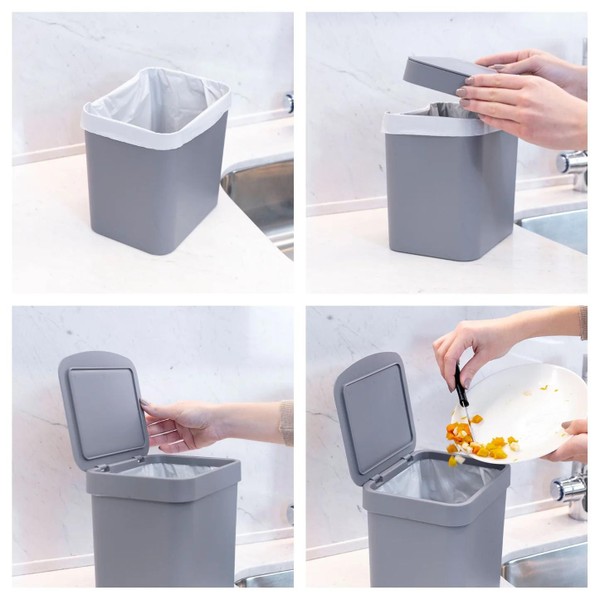 Lixeira para pia da cozinha Ou 2,5L Linha Trium