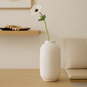 Vaso Decorativo em Cerâmica Branco 28cm