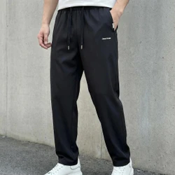 [Leve 3, Pague Só 2] Calça Keldor Masculina em Tecido Ice Silk e Elastano de Alta Fluidez com Cós Elástico Ajustável