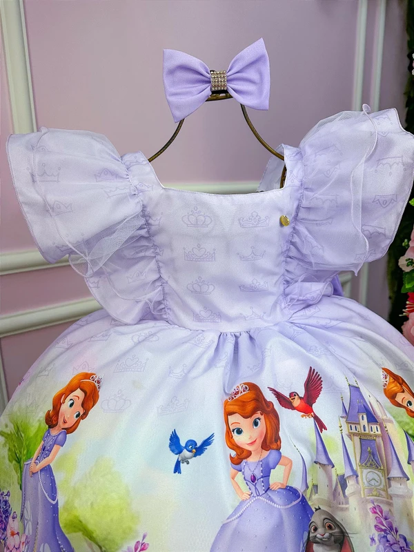 Vestido Temático Lavanda - Princesa Sofia 