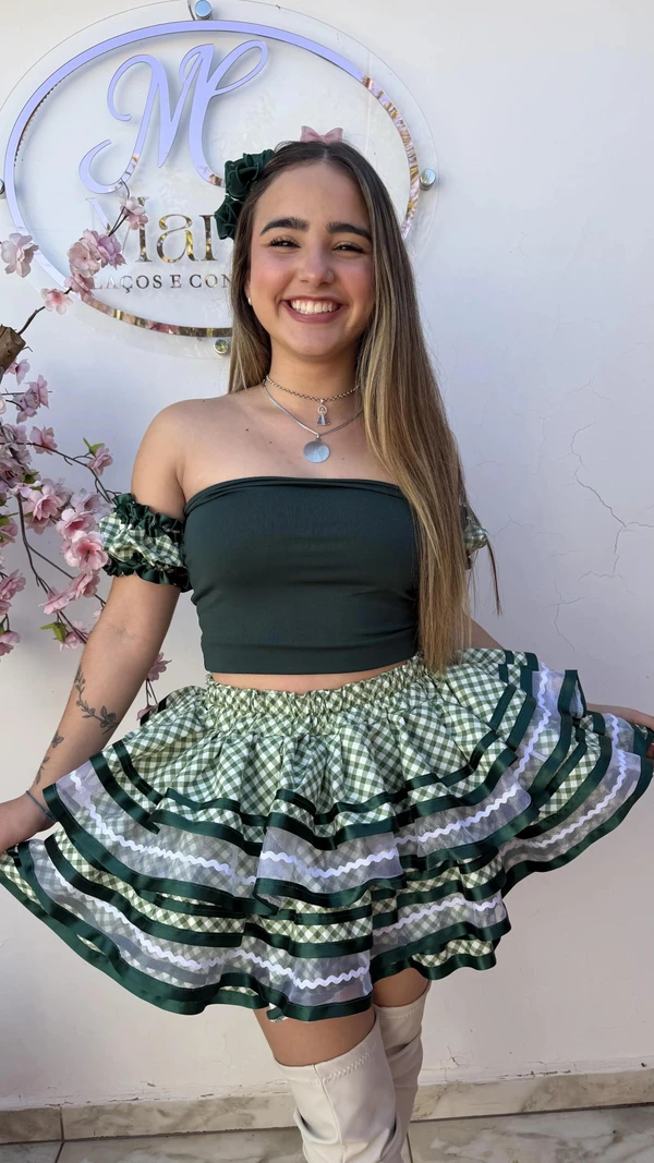 Conjunto Junino - Pistache