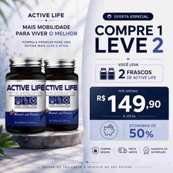 Active Life - Mobilidade e conforto para sua rotina - Kit com 2 frascos