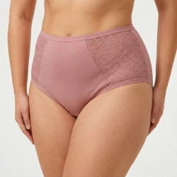 Kit Calcinha Plus Size Algodão Cintura Alta Cós Alto