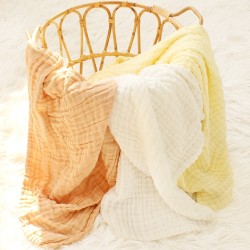 Kit Com 3 Mantas Musselina Swaddle