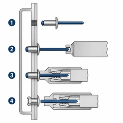 Rebite Pop 210 Alumínio 2,4 x 10 mm - Kit com 100 Unidades | Alta Resistência