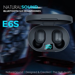 Fone De Ouvido Sem Fio E6s e A6s Bluetooth 5.0 Tws Macaron