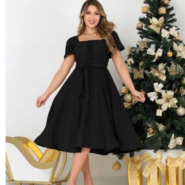 Vestido Midi Luxo 