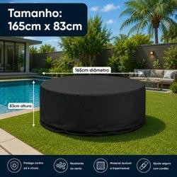 Capa Impermeável para Sofá Redondo (Tipo Daybed) – Proteção Contra, Raios UV, Poeira e Chuva