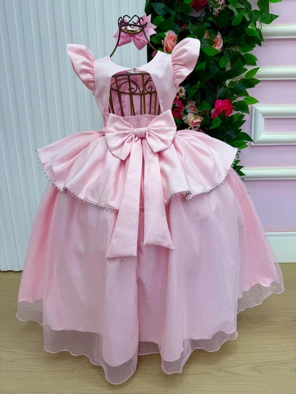 Vestido Fantasia Luxo - Inspiração Princesas 