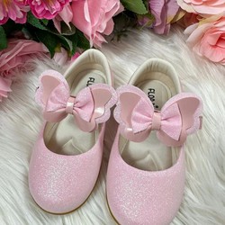 Sapatilha Flor Di MIla - Rosa Bebê Glitter