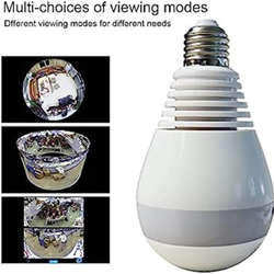 Câmera Lâmpada LED 360º WIFI Vr Cam Full View
