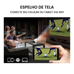 Projetor Inteligente HY300 PRO 4K Android 11 WiFi e Bluetooth