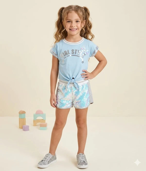17102 CONJUNTO INFANTIL LANTEJOULA MENINA PETIT CHERIE
