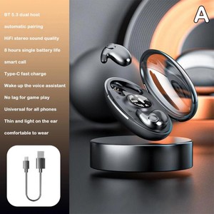 Mini Fone De Ouvido Sem Fio Para Dormir Bluetooth 5.3 TWS IPX5 À Prova D'água Com Microfone