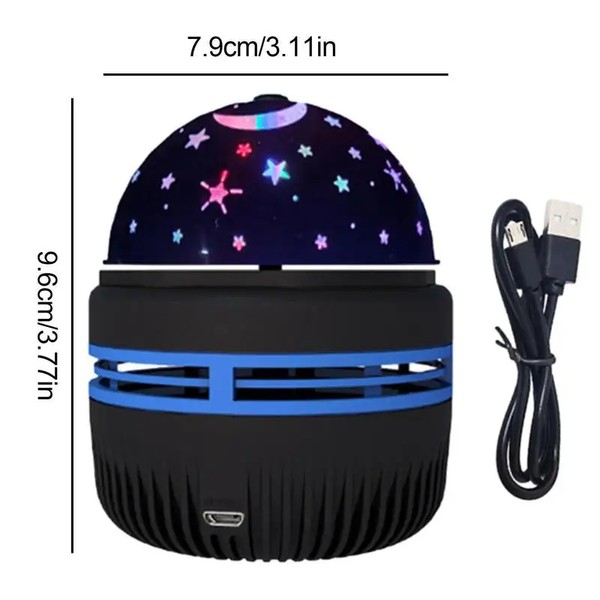 Led céu estrelado luzes da noite usb lâmpada do projetor bola mágica lua estrela luzes de natal casa sala atmosfera decorações