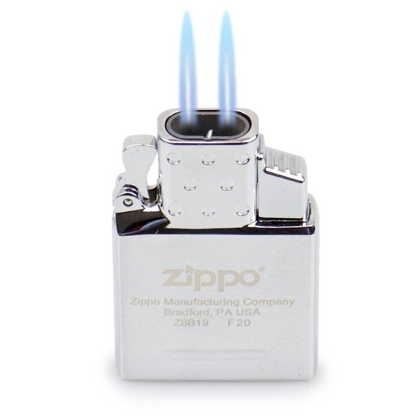 Isqueiro Maçarico Insert Zippo - Cromado (2 Chamas)