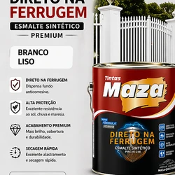 Tinta esmalte direto na ferrugem Maza 3,6L