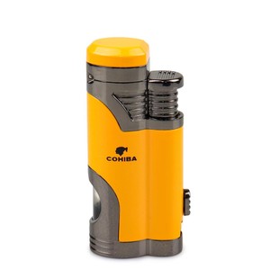 Isqueiro Maçarico Cohiba 052 - Amarelo (2 Chamas)