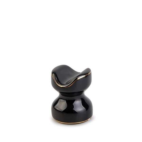 Descanso (Apoio) de Charuto em Ceramica Meglio - Preto