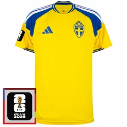 Camisa Seleção Suécia Home 2026/27 Patch Copa do Mundo 2026