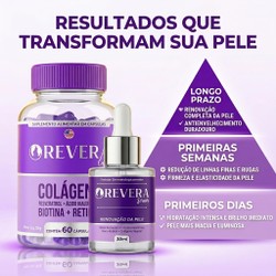 Revera Caps 1 Pote 60 Cáps + Sérum facial Original Rejuvenescedor + Frete Grátis