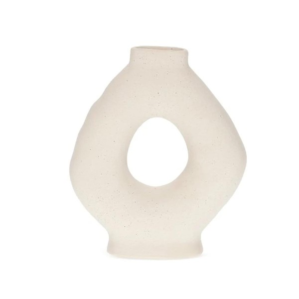 Vaso Decorativo em Cerâmica Vazado 20cm