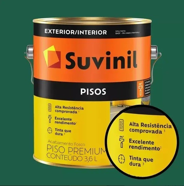 Tinta Para Piso Suvinil 3,6L