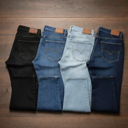 Calça Jeans Masculina com Elastano - Kit 4 Unidades