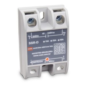 CHAVE ESTATICA SSR D 40 Amp 4 a 32 VCC SAÍDA 24-380VCA
