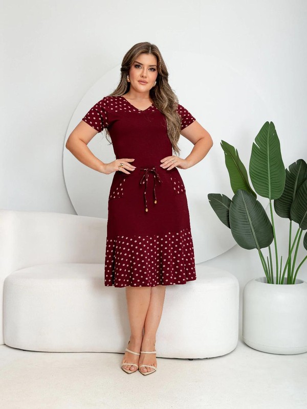 Vestido de Bolinha Ana Julia