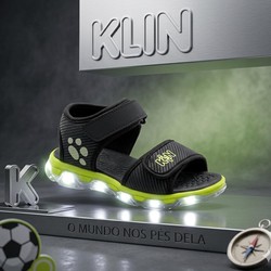 132059 PAPETE LIGHT PRETO/VERDE LIMA KLIN PISCA