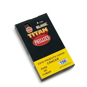 Charuto Phillies Titan Black - Petaca com 5