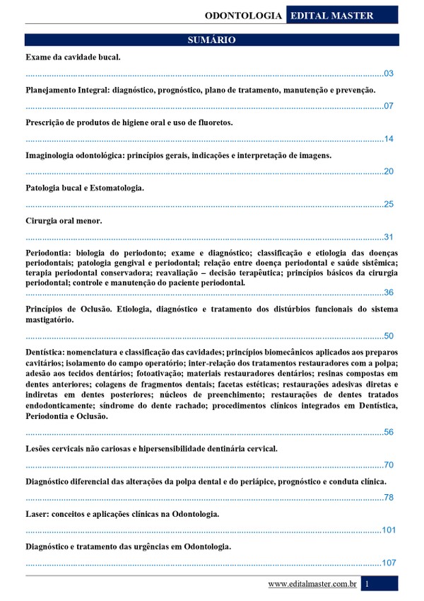 Odontólogo - Ministério da Saúde