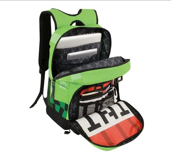 Mochila Escolar Infantil Minecraft