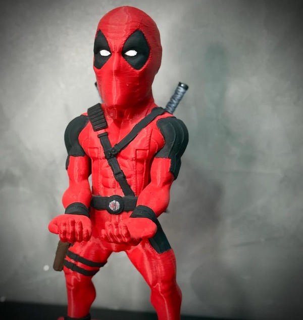 Suporte Premium Para Controle de Playstation e Xbox Deadpool de luxo pintado a mão Pronta Entrega com chaveiro de brinde