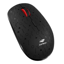 Mouse Sem Fio Recarregavel C3Tech Preto - M-W90BK