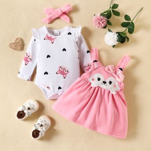 Conjunto Vestido Raposa RN ( 0 - 19 Meses)