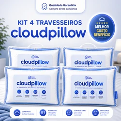 CloudPillow™ Travesseiro Premium Pluma de Ganso - Conforto de Hotel 5 Estrelas