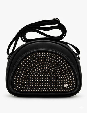 BOLSA INFANTIL PAMPILI BRILHO TACHAS PRETA - 6001137