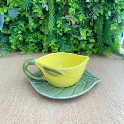 Xícara de Chá com Pires Lemon Garden 250ml