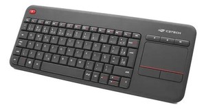 Teclado Multimídia C3Tech WT200BK Sem Fio 2.4GHz ABNT2 com Touchpad