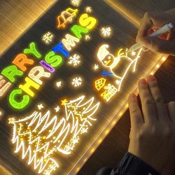 Quadro de Desenhos LED + 7 Canetinhas Grátis